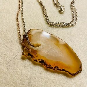 Handmade agate necklace